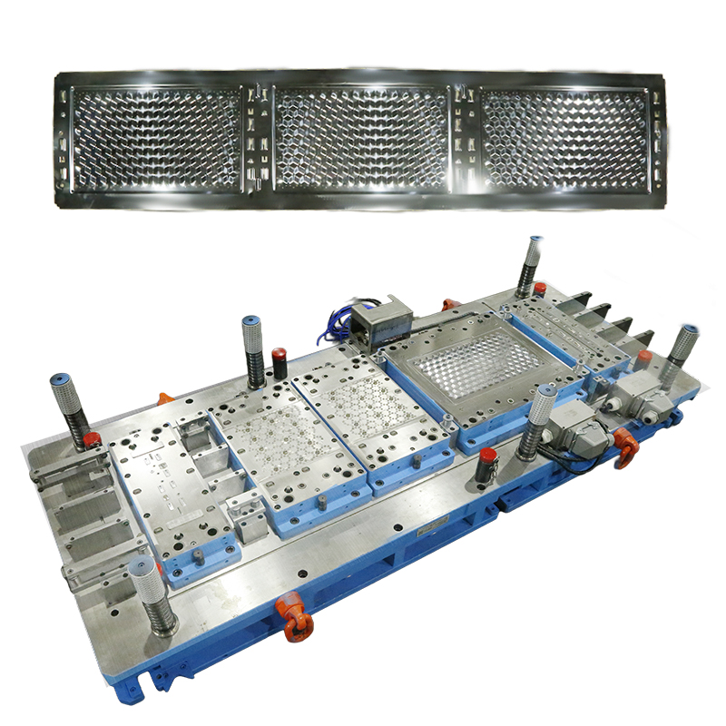 PROGRESSIVE DIE FOR WASHING MACHINE DRUM SHEET