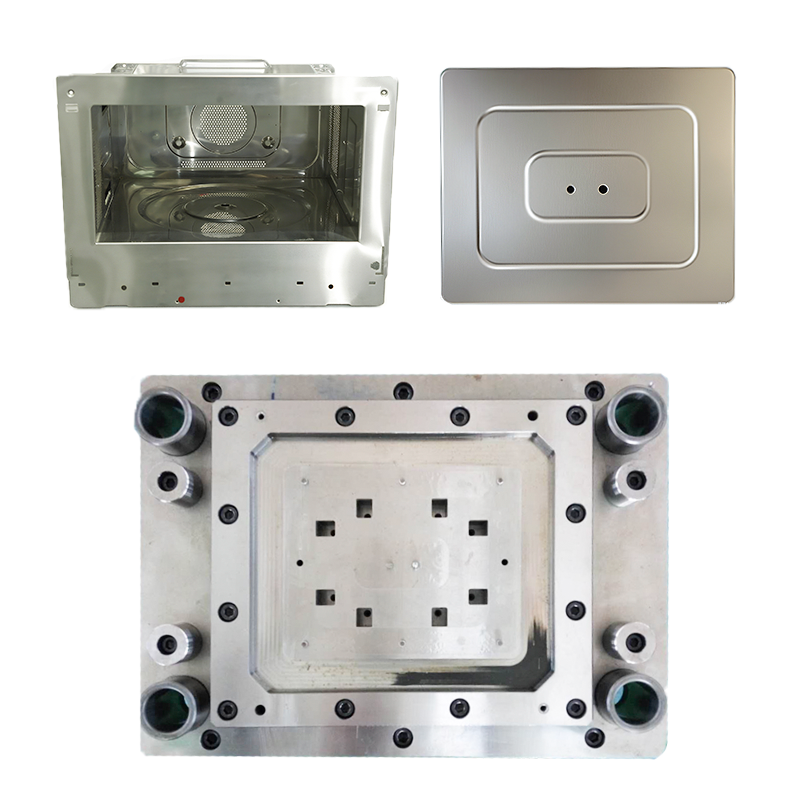 STAMPING DIE FOR MICROWAVE OVEN BAFFLE